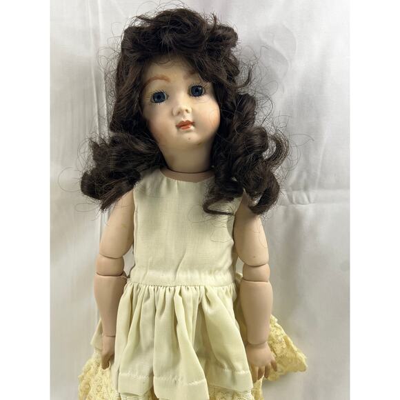RARE Montastiers & Perier Marked Doll Full Body Porcelain Bisque Ball Jointed - Picture 2 of 16